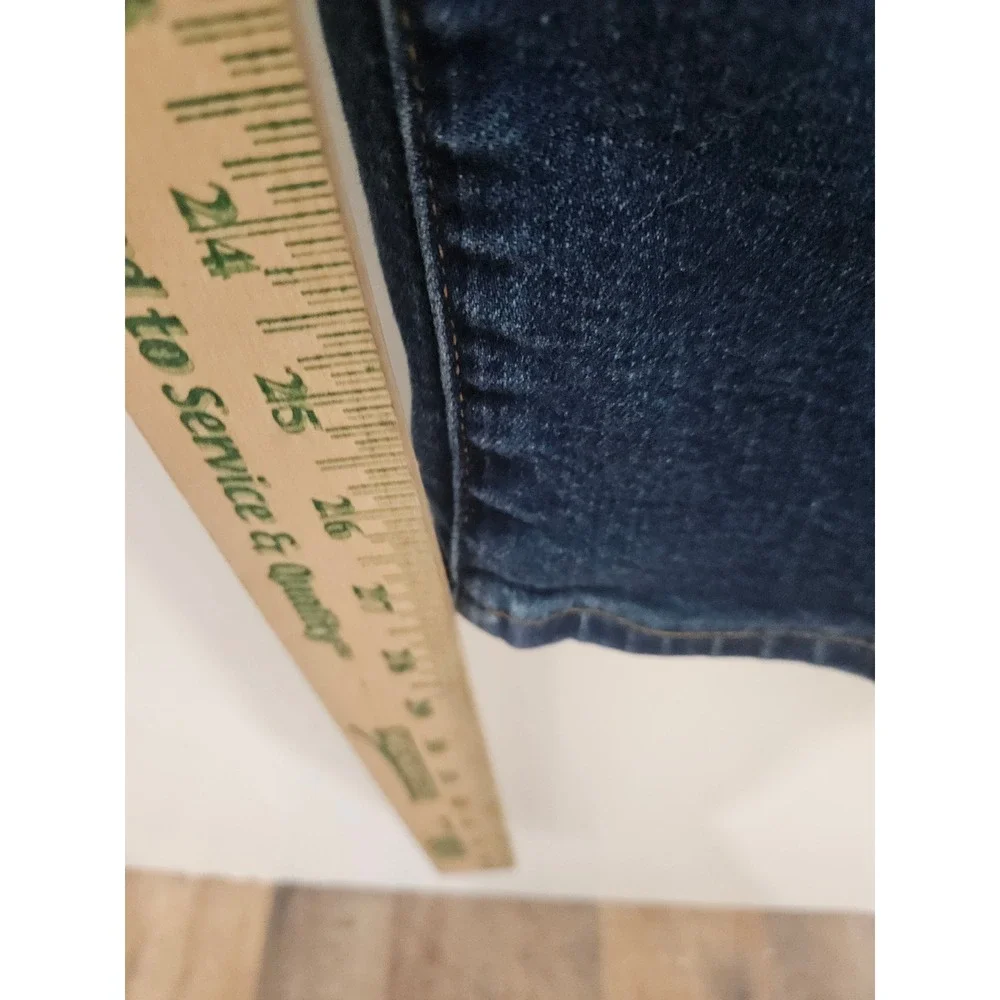 American Eagle Mens Athletic Straight Jeans Dark Wash Blue 38x32 Stretch Denim